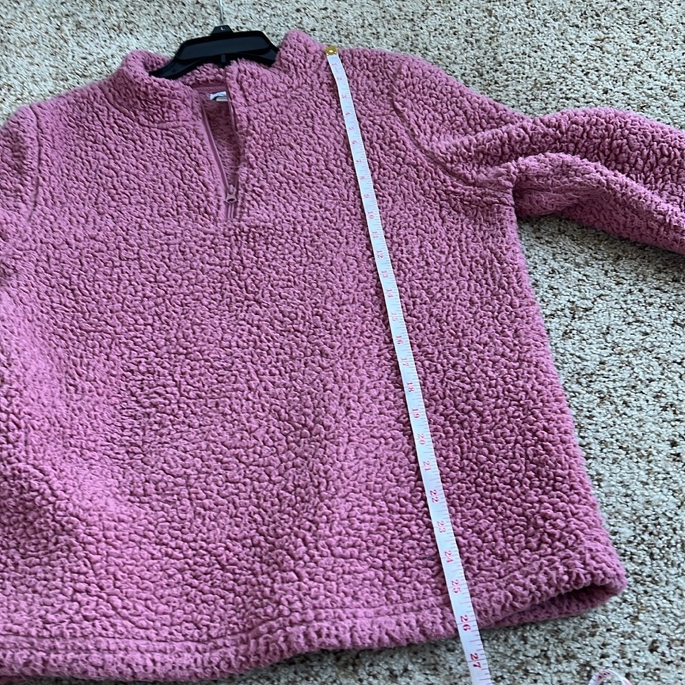 canyon river Cozy Pink Sherpa Pullover teddy sweater - Picture 6 of 6